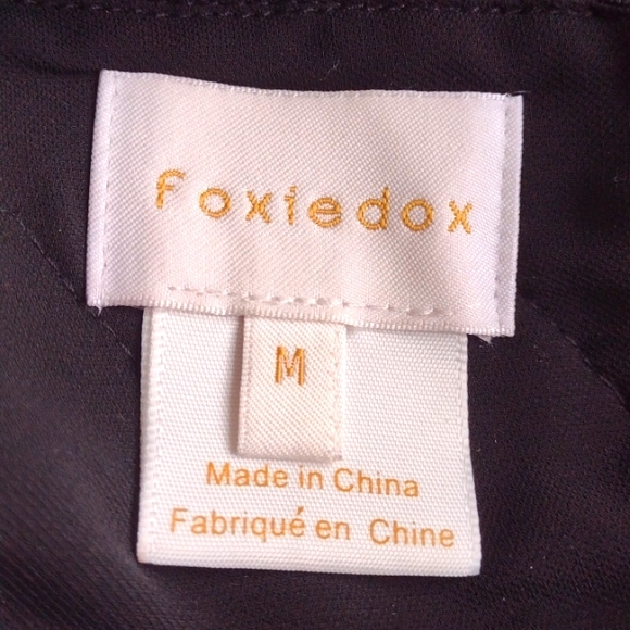 Foxidox black lace long sleeve mini dress - Picture 9 of 10